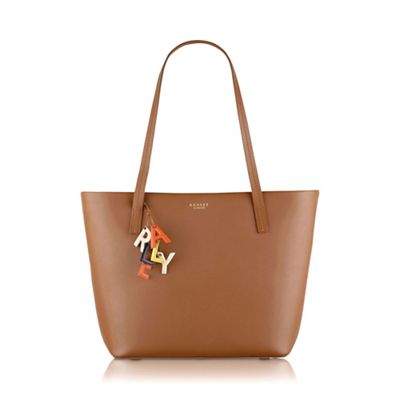 Large tan leather 'De Beauvoir' tote bag